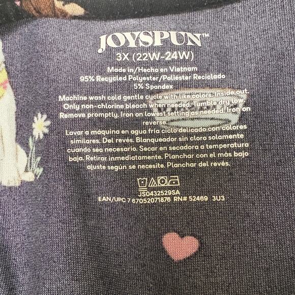 Joyspun Dogs & Hearts PJ Set 3X | 2-Piece Sleepwear Set | GUC - Picture 4 of 10